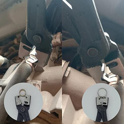 4PCS Hose Clamp Pliers, Spring Clamp Plier, Self-Tightening Hose Clamps Remover Tool, Long Reach Wire Spring Hose Clamp Pliers for Automotive Fuel Oil Water Hose, Coolant Radiator Heater