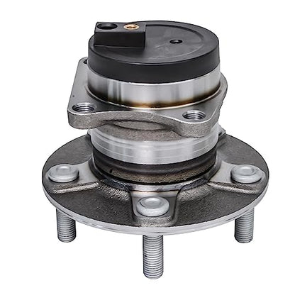 Detroit Axle - FWD Front Steering Knuckles w/Hub + Rear Wheel Hub Bearings Replacement for 2007-2012 Mazda CX-7 - size: 4UW50455/Kit