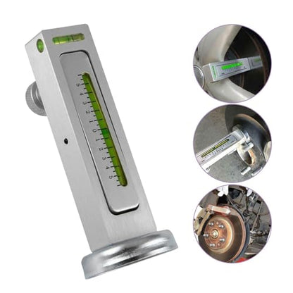 Akozon Wheel Alignment Magnetic Gauge Tool - Accurate Horizontal Angle Meter for Car, Wheel Magnet Camber Setting Aid, Portable Vehicle Alignment Tool.