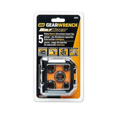 GEARWRENCH 5 Piece Bolt Biter Metric Wrench Insert Set - 86191 - style: 5 Piece MM