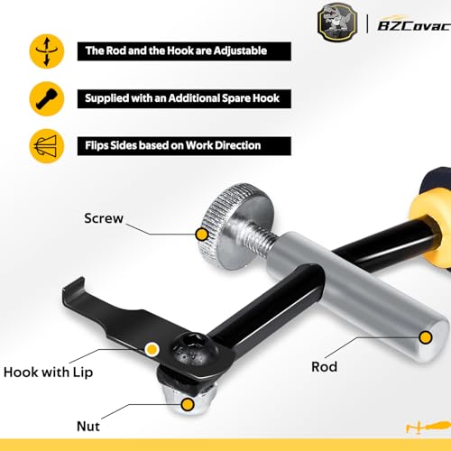58430 Shaft Type Seal Puller with 58500 Hook for Shaft/Seals, Universal Seal Removal Tool for Camshaft and Crankshaft Seals, 56750 Blind Oil Seal Puller, Automotive Repair Tool