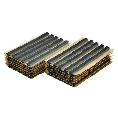 TS-160D60 Tire Rubber Plug Strings (1/4" x 4" Black 60 Strips), 6 x 100 mm Emergency Tubeless Tyre Repair Plugs for Flat Tire Repair Puncture - color: Black 6 x 100 mm, size: 60 pcs