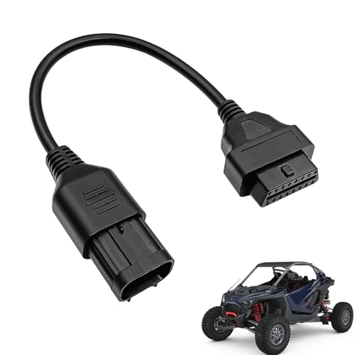 8-Pin to 16-Pin OBD2 Adapter for ATV & Motorcycle - OBD Diagnostic Converter Cable Compatible with Polaris RZR, Slingshot, Ranger, Sportsman, ACE, CAN Bus & ELM327 Scanners