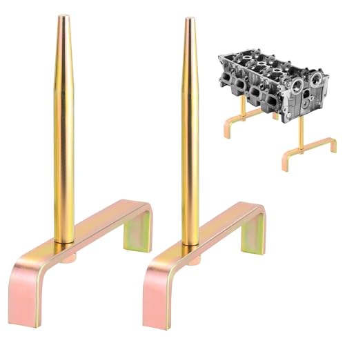 DASBET Cylinder Head Stands 2PCS Cylinder Head Stand Holder Tool | Automobile Engine Cylinder Head Bracket with Tapered Mandrels Cylinder Head Work Stand Set for Engine Maintenance and Storage