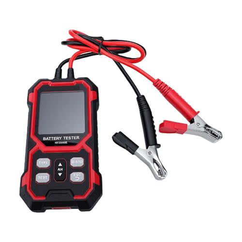 Hilitand Battery Tester, Digital Battery Analyzer for 12V 24V 50 2000 CCA Batteries with 2.68 inch Color Display 14F to 122F for Cars Trucks RV Boat