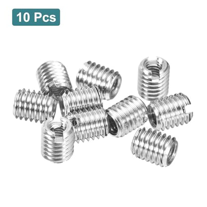 uxcell 10Pcs Threaded Inserts, M3-0.5x6 & M5-0.8x6 Stainless Steel 303 Screw Thread Sleeves Thread Repair Insert for Mechanical Equipment - size: M3-0.5x6 & M5-0.8x6mm