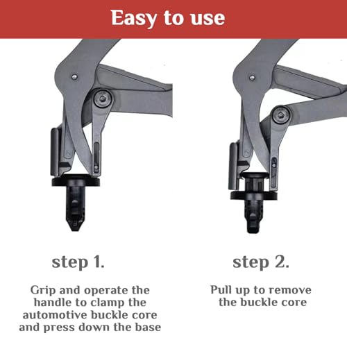 Car Clip Pliers, Panel Clip Removal Pliers,Professional Plastic Fastener Removal Tool for Auto Door Panels,Comfort Grip Handle,Damage-Free Disassembly