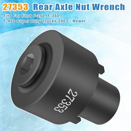 YMT 27353 Rear Axle Nut Wrench 4 Lug Socket Wrench Fits for Ford F-250 F-350 F-450 Trucks 2003 and Up, 10-1/2-inch Rear Axle, 2-3/4-inch Outer, Replace for 205-448 27353 6610