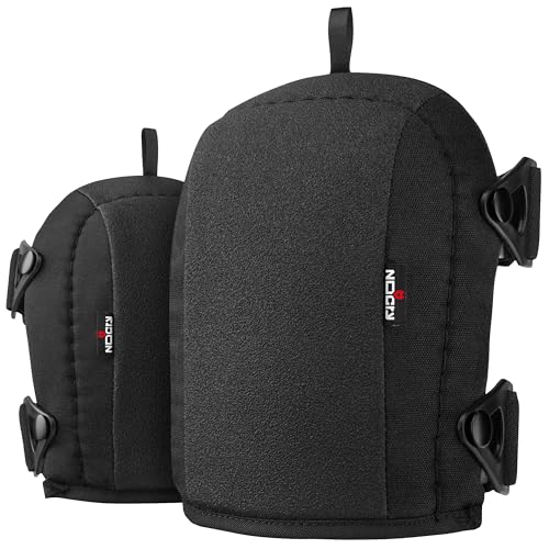 NoCry Non-Slip Work Knee Pads for Men and Women with Thick Soft Foam Padding, Strong, Adjustable Straps and Easy-to-Use Buckle Clips — Stay in Place While You Move — Perfect for Flooring or Gardening - color: Black (Original), style: Original