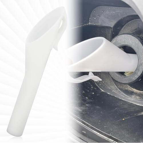 Capless Gas Tank Funnel 2PCS Fuel Funnel for Automotive Use for Ford Focus F150 Mercury Lincoln Mountaineer Mariner, Gas Funnel for Cars OEM#8U5A-17B068-EB 1782177 1833948 2050651(White)