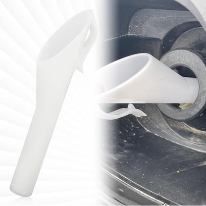 Capless Gas Tank Funnel 2PCS Fuel Funnel for Automotive Use for Ford Focus F150 Mercury Lincoln Mountaineer Mariner, Gas Funnel for Cars OEM#8U5A-17B068-EB 1782177 1833948 2050651(White)