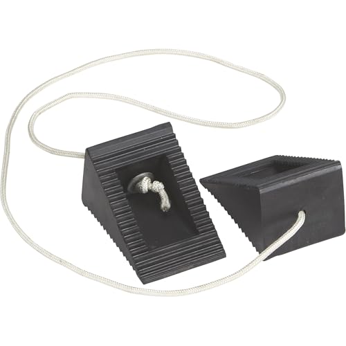 Ironton 2-Pk. of Compact Wheel Chocks, Solid Rubber | Controlled load positioning, Shop and warehouse handling, Durable material movement, Easy setup, Operator-friendly design