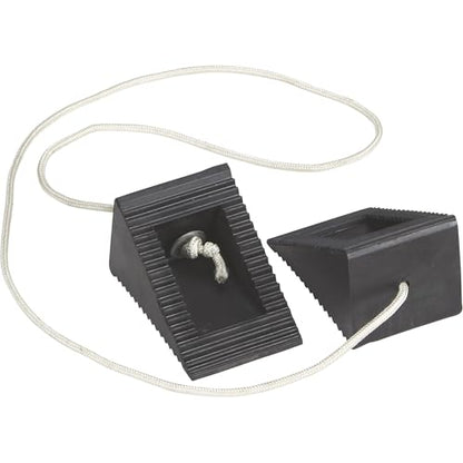 Ironton 2-Pk. of Compact Wheel Chocks, Solid Rubber | Controlled load positioning, Shop and warehouse handling, Durable material movement, Easy setup, Operator-friendly design