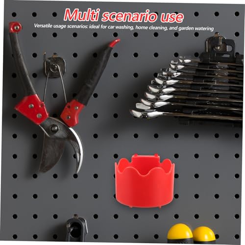 Plastic Cylindrical Spray Bottle Holder for Pegboard Wall-Mounted Car Wash Tool Organizer with Anti-Slip Surface Space-Saving Storage Rack for Sprayer Kettles and Polishers