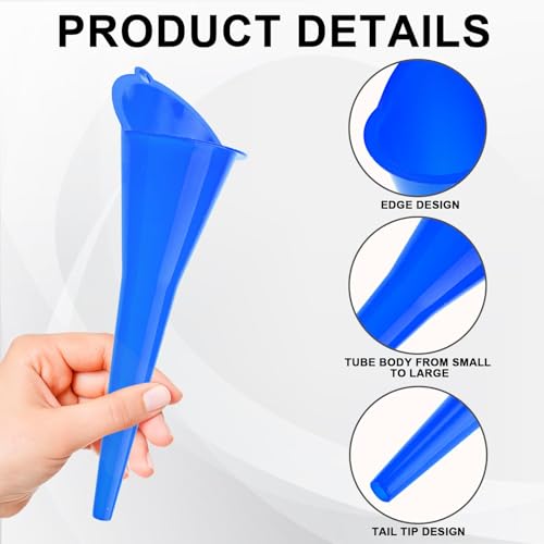 Long-Neck Oil Funnel for Automotive – Multi-Function Plastic Funnel for Oil, Gas & Lubricants – Universal Car Accessory (Blue (1-Pack)) - color: Blue (1-Pack)
