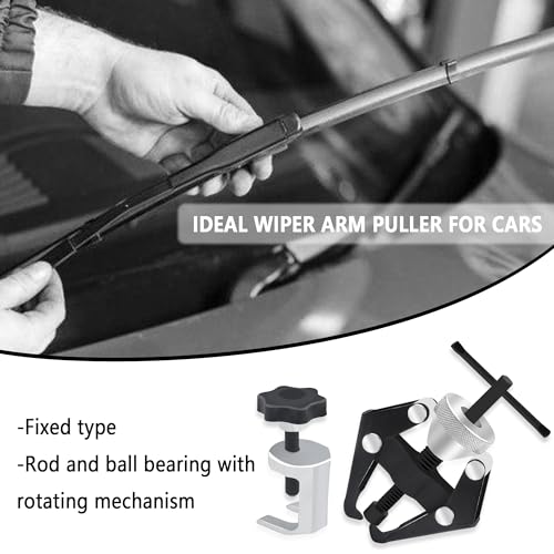 Stacool Windshield Wiper Arm Removal Tool Kit,Heavy Duty Wiper Arm Puller/Battery Terminal Puller,Universal Car Accessories Carbon Steel Small Bearing Puller for Most Car Truck SUV RV - color: Wiper Arm Puller Kits