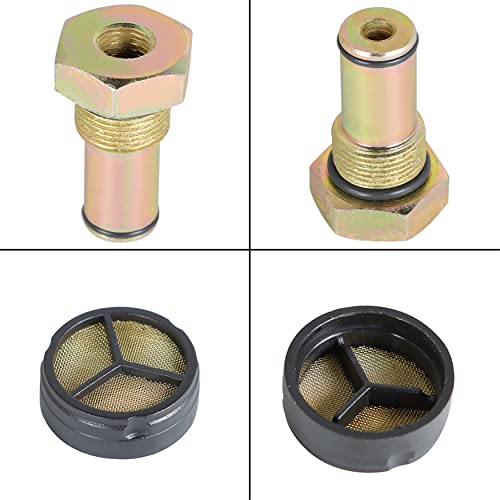 WFLNHB 6.0 High Pressure Oil Pump IPR Valve Oil Rail Adapters Leak Test Kit Air Test Fitting Tool and IPR Valve Socket with Seal Kit Replacement for Ford 6.0L Engine