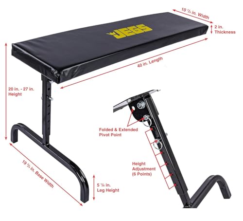 JEGS 81153 Under Dash Creeper Length: 40 in. Capacity: 300 lb. Height Adjustable