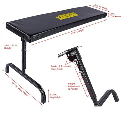 JEGS 81153 Under Dash Creeper Length: 40 in. Capacity: 300 lb. Height Adjustable