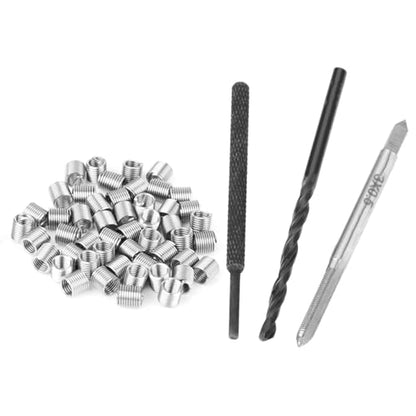 50pcs Thread Repair Installation Kit Stainless Steel Helicoil Type Set (M3 x 2D)
