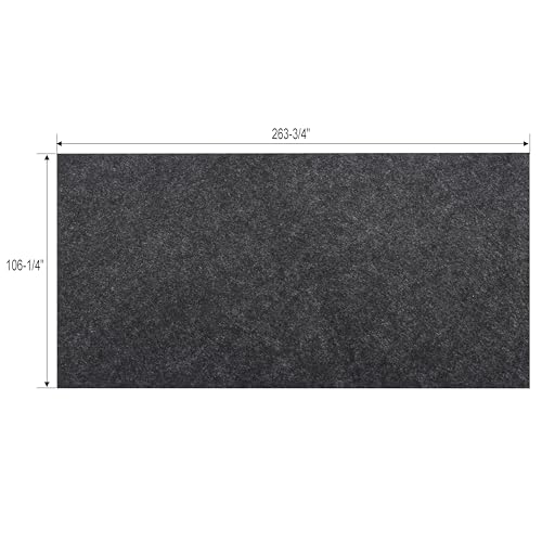 Large 22 x 10 Ft - Oil Absorbent Garage Floor Mat Pad Under Car - Multi-Purpose Garage Floor Mat,, Protects Floor from Spills, Drips, Splashes and Stains, Washable, Non Slip and Waterproof Backing - size: 8'10" x 21'11" (Square)