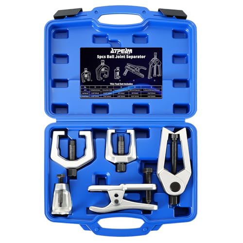 ATPEAM 5pcs Ball Joint Separator Pitman Arm Puller | Tie Rod End Tool Set for Front End Service, Splitter Removal Kit