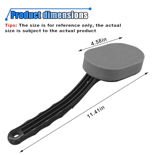 2PCS Tire Shine Applicator Brush, Car Detachable Tire Wax Foam Applicator Pad with Curved Handle, High-Density Tire Dressing Applicator Sponge Brush Car Tire Detailing Cleaning Accessories - size: 2PCS