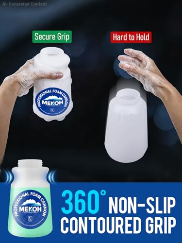 MEKOH Foam Cannon for Pressure Washer, Thick Snow Car Wash Foam Gun with 1.1mm Orifice & 1/4" Quick Connect, Pressure Washer Soap Cannon Attachment for Auto Detailing, Big Mouth Foam Blaster, 4000 PSI - size: 1.1mm