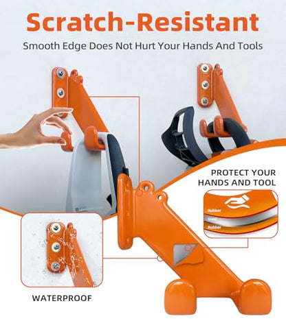 Chainsaw Hanger, 2 Pack Chainsaw Wall Mount, Heavy Duty Chainsaw Holder, Garage Organization Garage Storage Shed Organizer Mounted Chainsaw Rack - color: 2 Pack