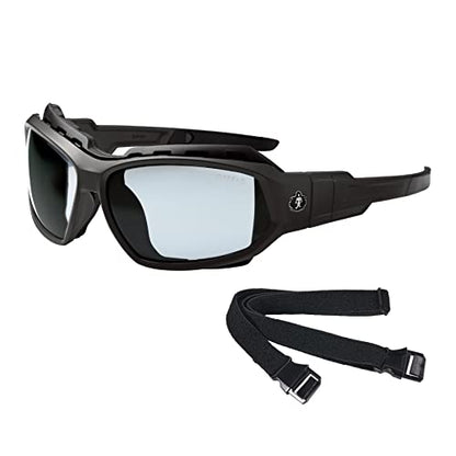 Ergodyne Skullerz Loki Convertible Anti Fog/Scratch Safety Spoggles Glasses-Includes Gasket and Strap to Convert to Goggle - color: In/Outdoor Lens