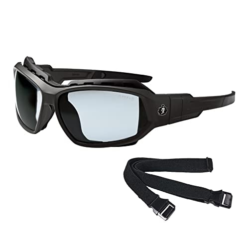 Ergodyne Skullerz Loki Convertible Anti Fog/Scratch Safety Spoggles Glasses-Includes Gasket and Strap to Convert to Goggle - color: In/Outdoor Lens