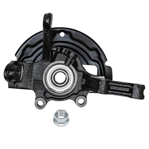 Detroit Axle - Front Knuckles Tie Rods for 2.5L Nissan Altima 2002 2003 2004 2005 2006 Steering Knuckles and Wheel Bearing Hubs Assembly Outer Tie Rod Ends Replacement - size: 4SU50554/Kit