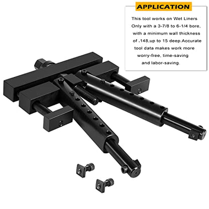 PT-6400-C Universal Cylinder Liner Puller Removal Tool for Mack Cummins Cat On Wet Liner from 3-7/8” to 6-1/4” Bore Replace M50010-B,3376015