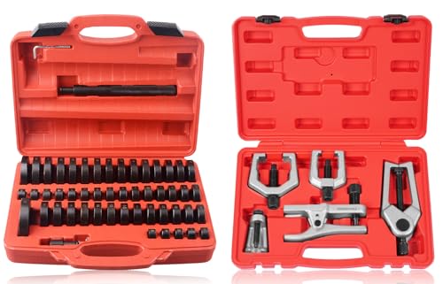 DAYUAN 52 in 1 Custom Bushing Driver Set Bundle with DAYUAN 5pcs Professional Front End Service Tool Kit