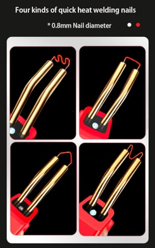 220W Plastic Welder Kit, Auto Bumper Repair Tool with 800 Staples | 1380°F Rapid Heat, Ergonomic Grip, LED Work Light, Plastic Rods, Mesh & Tape, for ABS PP PE TPO
