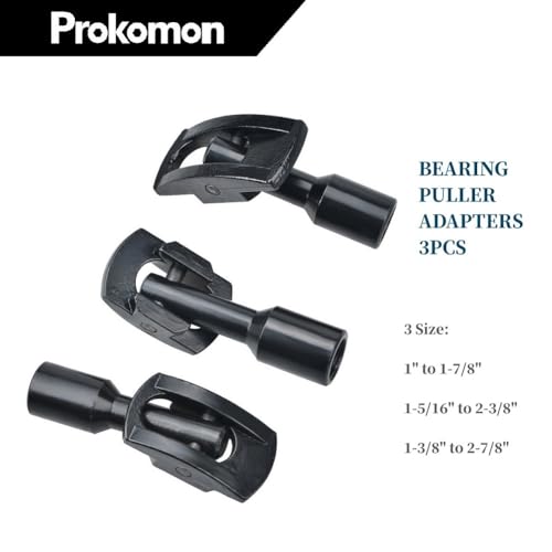 Rear Axle Bearing Puller Kit; Rear Axle Puller Set; Rear Axle Bearing Removal Tool with Slide Hammer Yoke and 3 Rear Axle Adapters