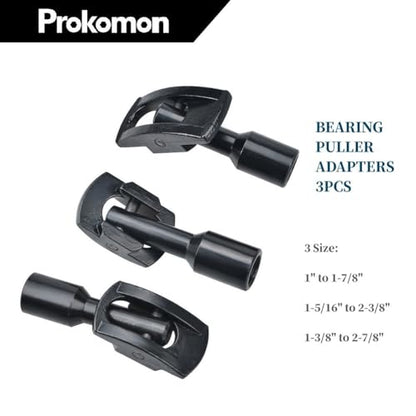 Rear Axle Bearing Puller Kit; Rear Axle Puller Set; Rear Axle Bearing Removal Tool with Slide Hammer Yoke and 3 Rear Axle Adapters