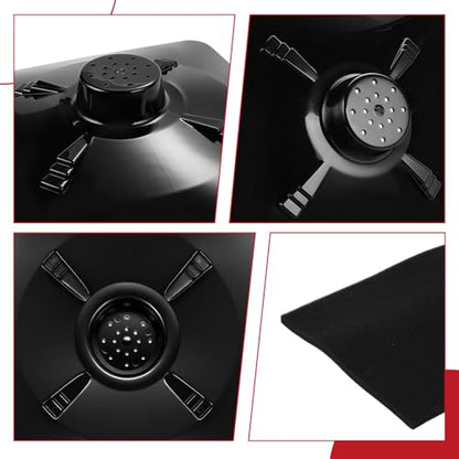 Transmission Drain Pan 2-PCS & Oil Splash Pad 6-PCS fits Oil Coolant Transmission Fluid Large Transmission Drain Pan Funnel Replacement for Lisle 17892 38780 - size: 2-PCS