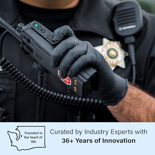 1st Choice Black Nitrile Gloves Disposable Latex Free - Exam Grade Black Gloves for Cooking, Medical, Dental, Cleaning - 4mil - size: Medium, style: 2 Boxes of 100