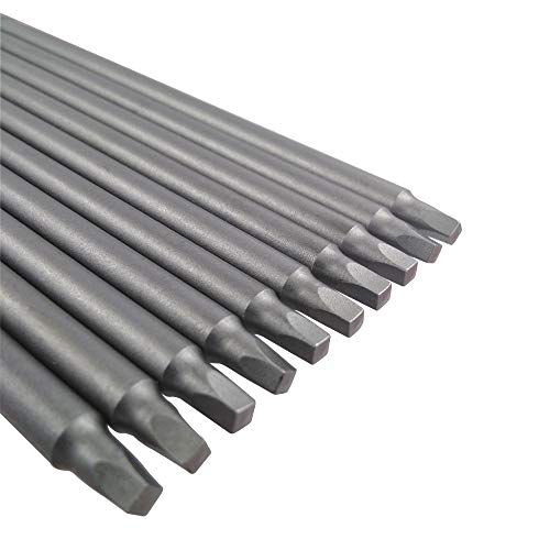 Wolfride 10pcs Square Head Bits #2 Square Drive Bit Set 1/4-Inch Shank Tip Bit #2 Long Magnetic Square Head Screwdriver Bits 5.9 Inch Length - style: SQ2 Head
