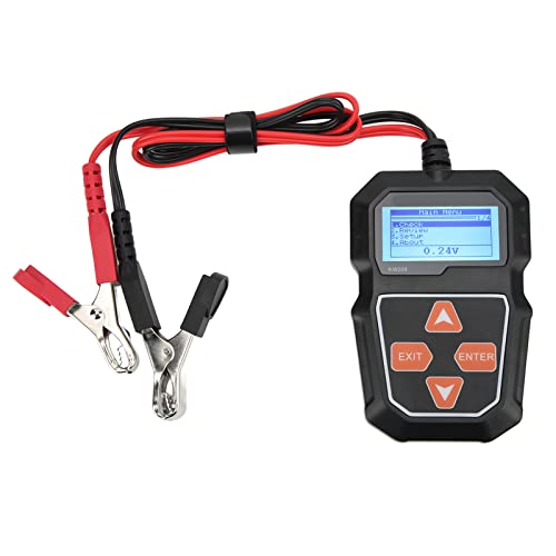 12V Car Battery Load Tester Digital Auto Battery Analyzer Automotive Alternator Tester with Digital Display Easy for Truck SUV Wide Application 6V-24V Compatibility