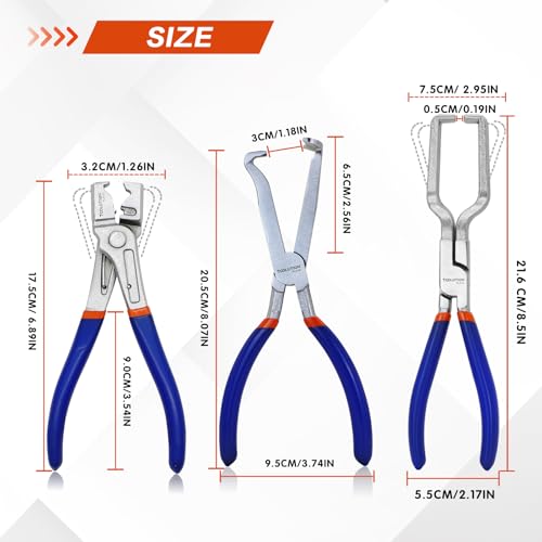 3-Pcs Fuel Line Disconnect & Clic-R Hose Clamp Plier Set - color: 3pcs Set-2