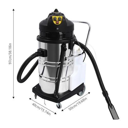 Commercial Carpet Cleaning Machine, 2110W 110V 80L/11Gal Professional Commercial 3 in 1 Carpet Spraying Floor Brush Cleaner Extractor Vacuum Washing Machine Portable Carpet Cleaner - size: 19.68 x 15.74 x 38.18 inches
