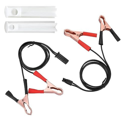Universal Fuel Injector Flush Cleaner Adapter, with 2 Size Injectors Nozzles Adapter, 12V Fuel Injector Cleaning Kit for Auto Car Diesel Gas Fuel Injector