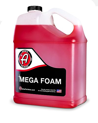 Adam’s Mega Foam Car Wash Soap (Gallon) – pH Neutral, Ultra Concentrated for Foam Cannon, Foaming Spray Gun, or Bucket – Safe for Wax, Sealants & Ceramic Coating – High Suds Car Cleaner - size: 128 fl. oz (Gallon)