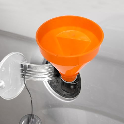VOSAREA 2pcs Automotive Funnels 17232 Right Angle Long Neck Funnel Set for Easy Engine Oil and Fluids Filling Flexible Spout Design for Spill Use