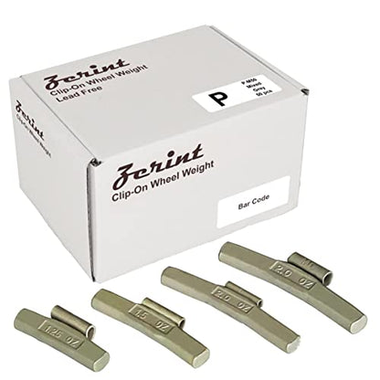 P-M50 Wheel Weight Kit P Style Grey 50pcs/kit: 1 1/4oz 20pcs, 1 1/2oz 20pcs, 2oz 5pcs, 2 1/2oz 5pcs - size: P-M50
