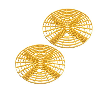 Car Wash Bucket Insert Dirt Guard Insert Fits 12 Inch Diameter Bucket or 3-5 Gallon Bucket (2, Yellow) - color: Yellow