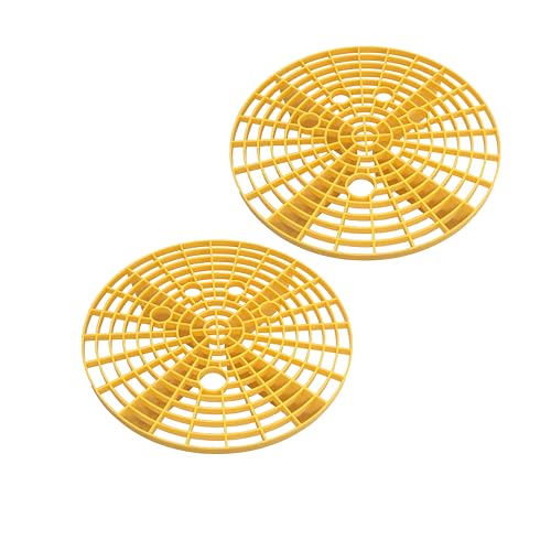 Car Wash Bucket Insert Dirt Guard Insert Fits 12 Inch Diameter Bucket or 3-5 Gallon Bucket (2, Yellow) - color: Yellow