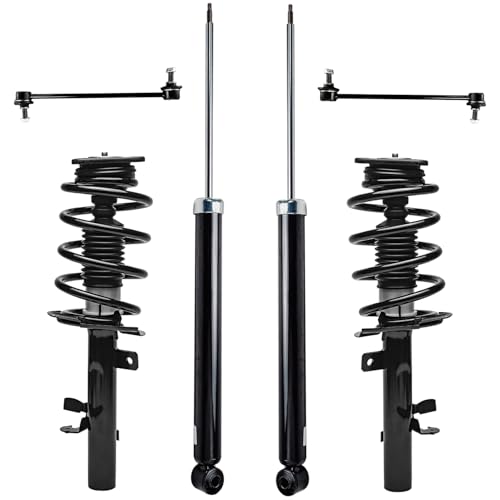 Detroit Axle - Front 6pc Struts Kit for 2014-2019 Ford Escape, 2 Struts & Coil Spring 2 Sway Bar Links 2 Rear Shock Absorbers 2015 2016 2017 2018 Replacement Suspension - size: 6AQS47028/Shock Kit
